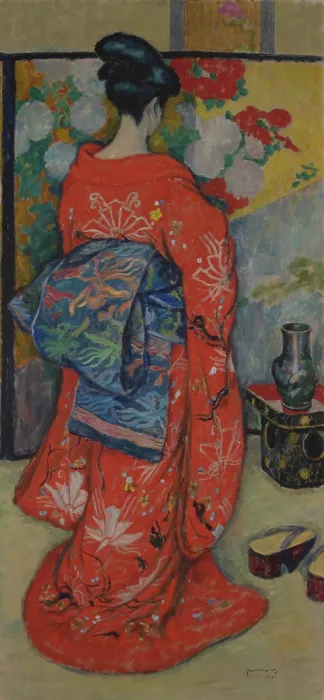 Framed Print : Japanese Woman, 1908. Creator: Jozef Pankiewicz Framed Print : Japanese Woman, 1908. Creator: Jozef Pankiewicz