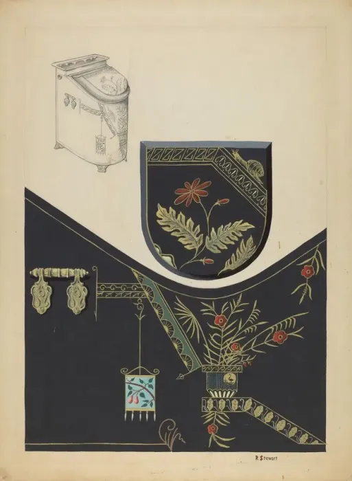Framed Print : Japanned Coal Scuttle, 1935 / 1942. Creator: Robert Stewart Framed Print : Japanned Coal Scuttle, 1935 / 1942. Creator: Robert Stewart