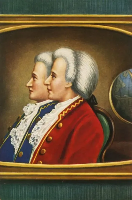 Framed Print : Jaques Etienne Montgolfier und Joseph Michael Montgolfier, (1933). Creator: Unknown Framed Print : Jaques Etienne Montgolfier und Joseph Michael Montgolfier, (1933). Creator: Unknown