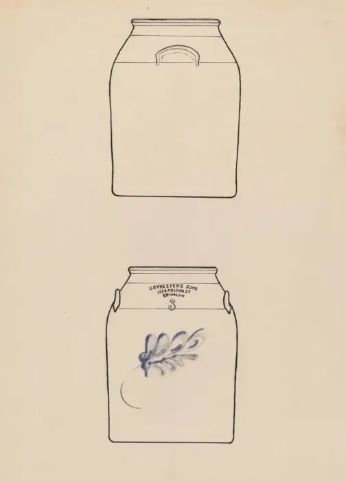 Framed Print : Jar, 1939. Creator: Nicholas Amantea Framed Print : Jar, 1939. Creator: Nicholas Amantea