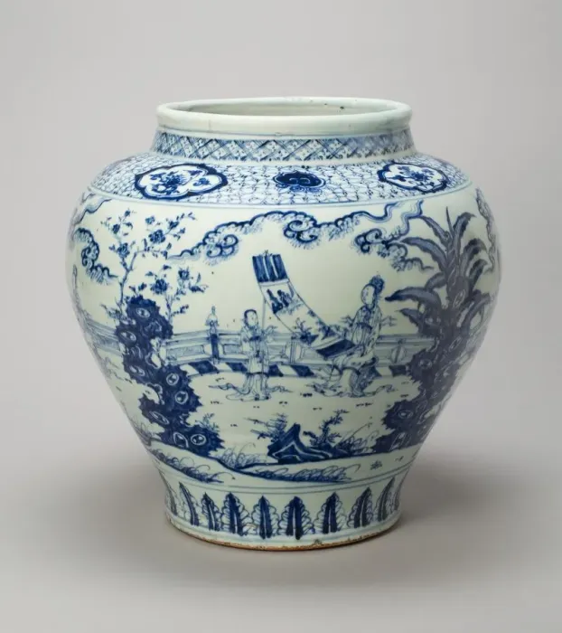 Framed Print : Jar with the Four Accomplishments: Painting, Calligraphy, Music, Strategy, Ming dynasty Framed Print : Jar with the Four Accomplishments: Painting, Calligraphy, Music, Strategy, Ming dynasty