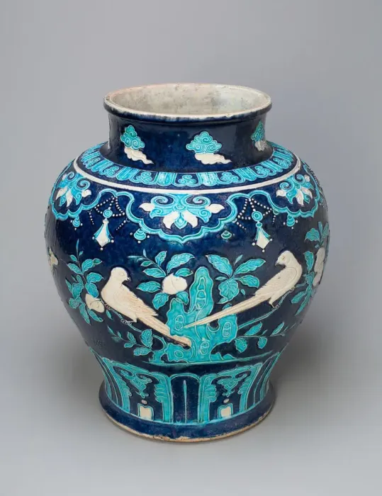Framed Print : Jar with Birds and Butterflies on Flowering Branches, Ming dynasty (1368-1644) Framed Print : Jar with Birds and Butterflies on Flowering Branches, Ming dynasty (1368-1644)