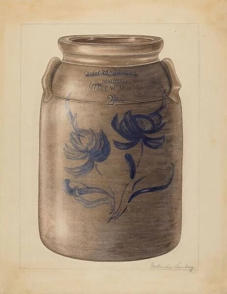Jar, c. 1936. Creator: Gertrude Lemberg