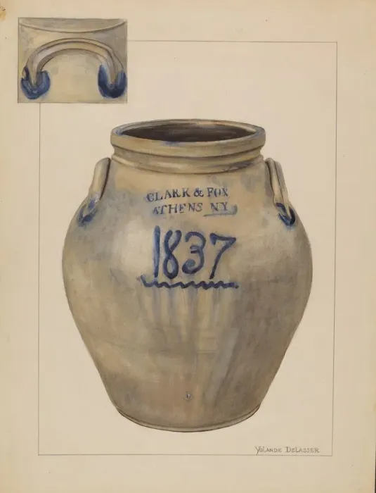 Framed Print : Jar, c. 1936. Creator: Yolande Delasser Framed Print : Jar, c. 1936. Creator: Yolande Delasser