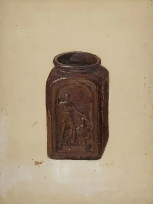 Framed Print : Jar, c. 1937. Creator: C.W. Perky Framed Print : Jar, c. 1937. Creator: C.W. Perky