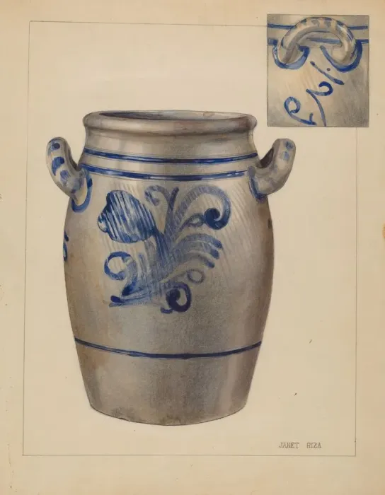 Framed Print : Jar, c. 1937. Creator: Janet Riza Framed Print : Jar, c. 1937. Creator: Janet Riza