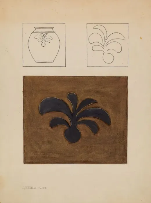 Framed Print : Jar, c. 1937. Creator: Jessica Price Framed Print : Jar, c. 1937. Creator: Jessica Price