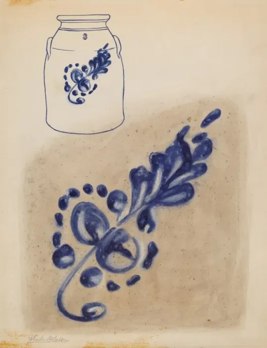 Framed Print : Jar, c. 1937. Creator: Yolande Delasser Framed Print : Jar, c. 1937. Creator: Yolande Delasser