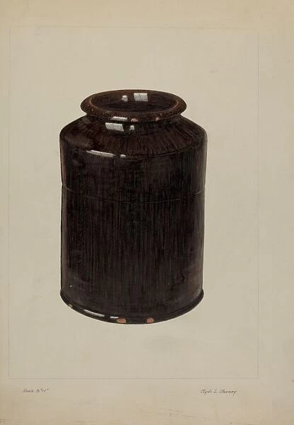 Jar, c. 1938. Creator: Clyde L. Cheney