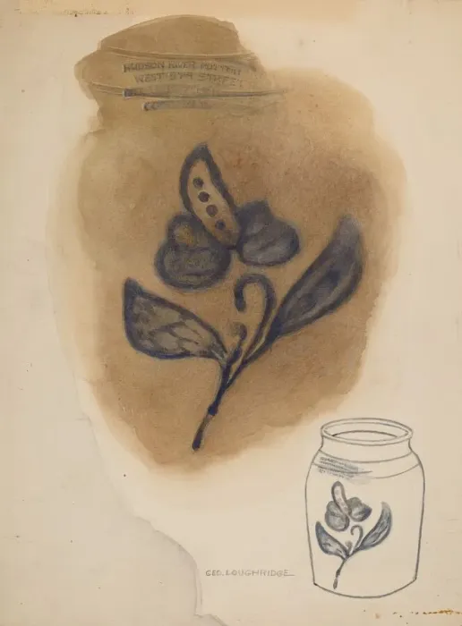 Framed Print : Jar, c. 1938. Creator: George Loughridge Framed Print : Jar, c. 1938. Creator: George Loughridge