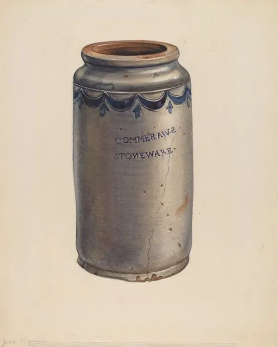 Framed Print : Jar, c. 1938. Creator: Jean Peszel Framed Print : Jar, c. 1938. Creator: Jean Peszel