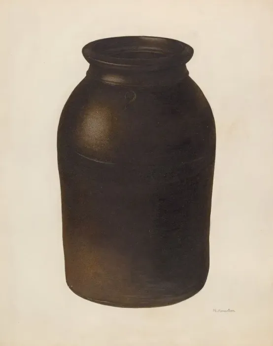 Framed Print : Jar, c. 1939. Creator: Nicholas Amantea Framed Print : Jar, c. 1939. Creator: Nicholas Amantea