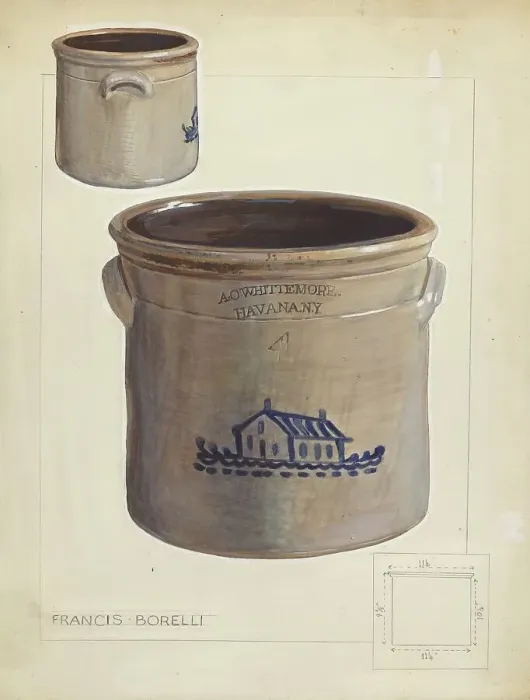 Framed Print : Jar, c. 1953. Creator: Francis Borelli Framed Print : Jar, c. 1953. Creator: Francis Borelli