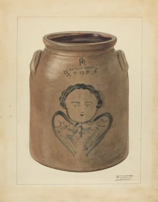 Framed Print : Jar, c. 1953. Creator: Frank Fumagalli Framed Print : Jar, c. 1953. Creator: Frank Fumagalli