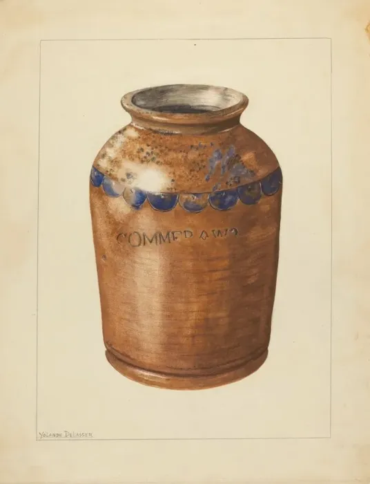 Framed Print : Jar, c. 1953. Creator: Yolande Delasser Framed Print : Jar, c. 1953. Creator: Yolande Delasser