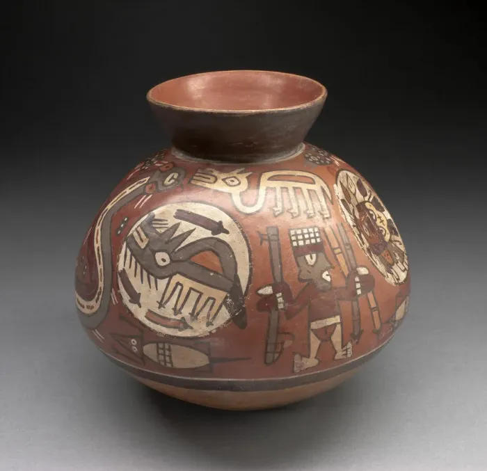 Framed Print : Jar Depicting Hunters with Coyotes, Lizards, Serpents, and Birds, 180 B. C. / A. D. 500 Framed Print : Jar Depicting Hunters with Coyotes, Lizards, Serpents, and Birds, 180 B. C. / A. D. 500