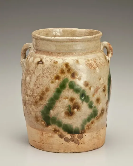Framed Print : Jar with diamond design, about 800. Creator: Unknown