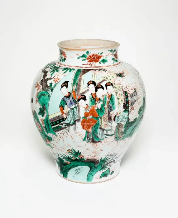 Framed Print : Jar with Figural Scenes and Poem Describing the Osmanthus and Moon, Qing dynasty, 1646 Framed Print : Jar with Figural Scenes and Poem Describing the Osmanthus and Moon, Qing dynasty, 1646