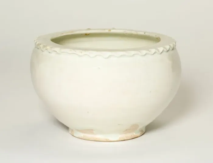 Framed Print : Jar with Fluted Rim, Northern Song dynasty (960-1127), 10th century. Creator: Unknown Framed Print : Jar with Fluted Rim, Northern Song dynasty (960-1127), 10th century. Creator: Unknown