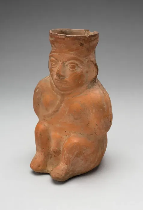 Framed Print : Jar in the Form of a Captive with Modeled Head, Rope Encircling Neck, and Tied Hands Framed Print : Jar in the Form of a Captive with Modeled Head, Rope Encircling Neck, and Tied Hands