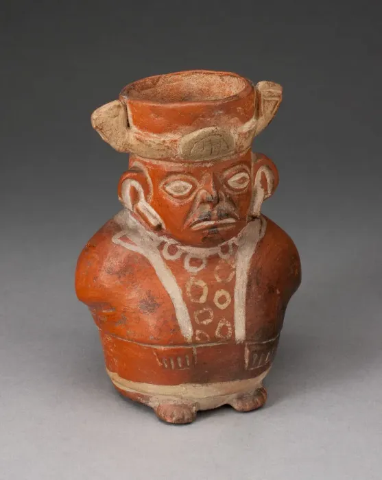 Framed Print : Jar in the Form of a Figure with Modeled Head and Painted Tunic, 100 B. C. / A. D. 500 Framed Print : Jar in the Form of a Figure with Modeled Head and Painted Tunic, 100 B. C. / A. D. 500