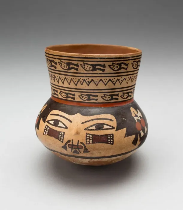 Framed Print : Jar in the Form of a Human Head with Face Painting and Bound Lips, 180 B. C. / A. D. 500 Framed Print : Jar in the Form of a Human Head with Face Painting and Bound Lips, 180 B. C. / A. D. 500
