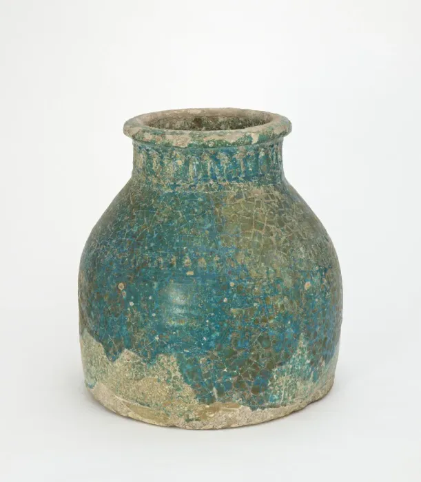 Framed Print : Jar: large, wide-mouthed, cylindrical, 11th-12th century. Creator: Unknown Framed Print : Jar: large, wide-mouthed, cylindrical, 11th-12th century. Creator: Unknown