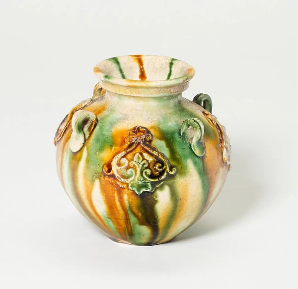 Jar with Loop-Handles and Medallions, Tang dynasty (618-907), first half of 8th century