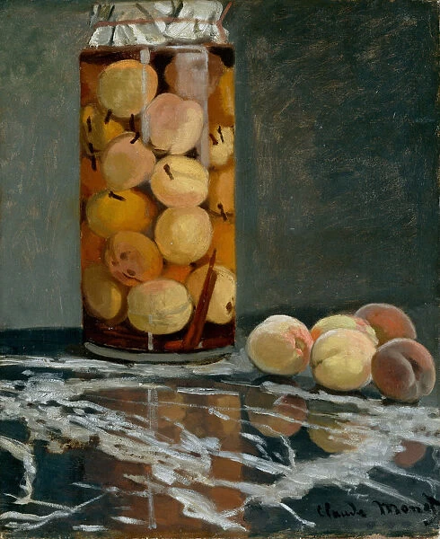 Jar of Peaches, ca 1866. Artist: Monet, Claude (1840-1926)