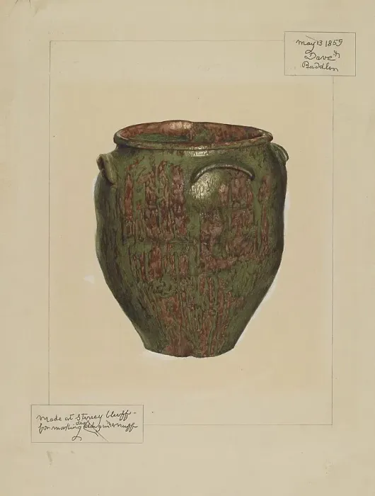 Framed Print : Jar: For Salt, Meat, or Lard, c. 1939. Creator: Margaret Gordon Framed Print : Jar: For Salt, Meat, or Lard, c. 1939. Creator: Margaret Gordon