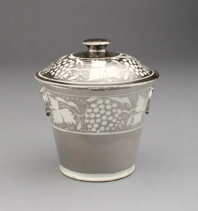 Framed Print : Jar, Staffordshire, c. 1820. Creator: Staffordshire Potteries Framed Print : Jar, Staffordshire, c. 1820. Creator: Staffordshire Potteries