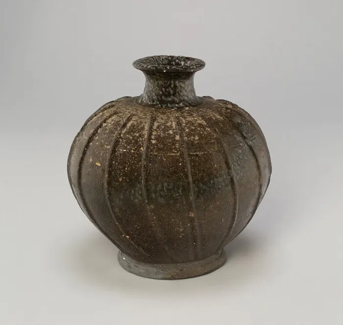 Framed Print : Jar with Vertical Ribs, Korea, Three Kingdoms period (57 B.C.-A.D. 668), Silla... 7th century. Creator: Unknown Framed Print : Jar with Vertical Ribs, Korea, Three Kingdoms period (57 B.C.-A.D. 668), Silla... 7th century. Creator: Unknown