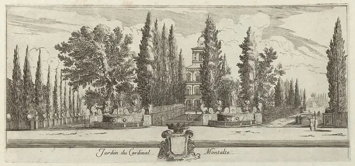 Framed Print : Jardin du Cardinal Montalte, 1640-1660. Creator: Israel Silvestre