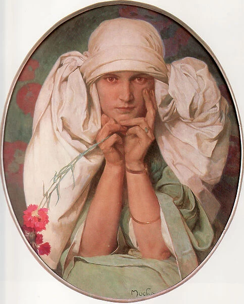 Jaroslava, 1920. Artist: Mucha, Alfons Marie (1860-1939)