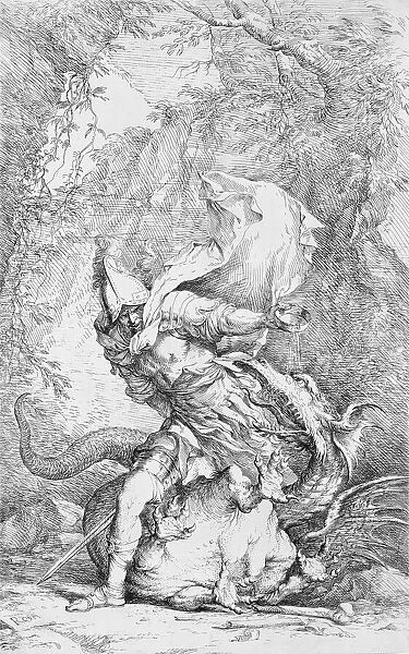 Jason and the Dragon, ca. 1663-64. Creator: Salvator Rosa