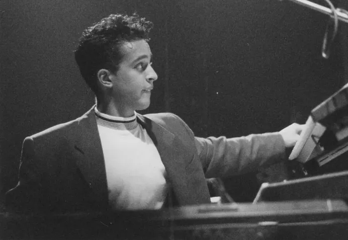 Framed Print : Jason Rebello, London, 1990. Creator: Brian Foskett Framed Print : Jason Rebello, London, 1990. Creator: Brian Foskett