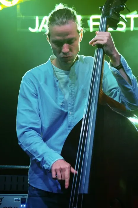 Framed Print : Jasper Hoiby, Love Supreme Jazz Festival, Glynde Place, East Sussex, 2014. Artist: Brian O Connor Framed Print : Jasper Hoiby, Love Supreme Jazz Festival, Glynde Place, East Sussex, 2014. Artist: Brian O Connor