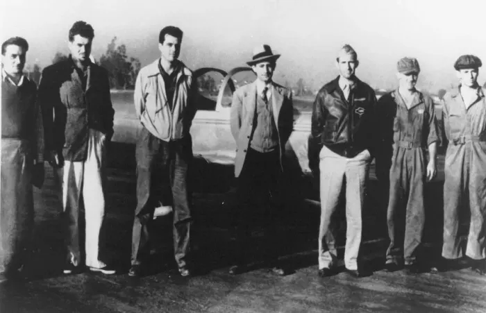 Framed Print : JATO Flight Test Crew, 1941. Creator: NASA Framed Print : JATO Flight Test Crew, 1941. Creator: NASA
