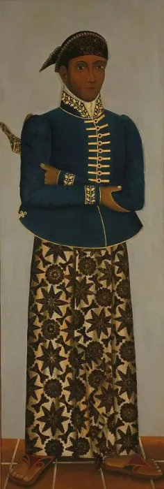 Framed Print : Javanese Court Officials, c.1820-c.1870. Creator: Unknown Framed Print : Javanese Court Officials, c.1820-c.1870. Creator: Unknown