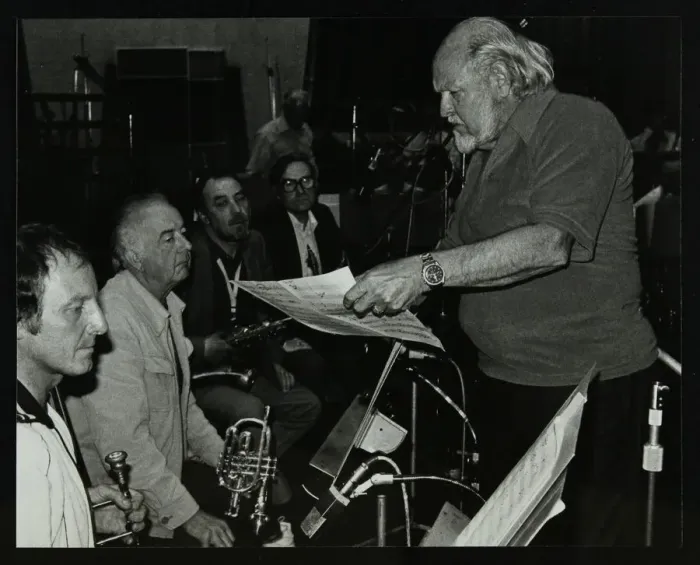 Framed Print : Jazz at the BBCs recording studios, London, 22 April 1982. Artist: Denis Williams Framed Print : Jazz at the BBCs recording studios, London, 22 April 1982. Artist: Denis Williams