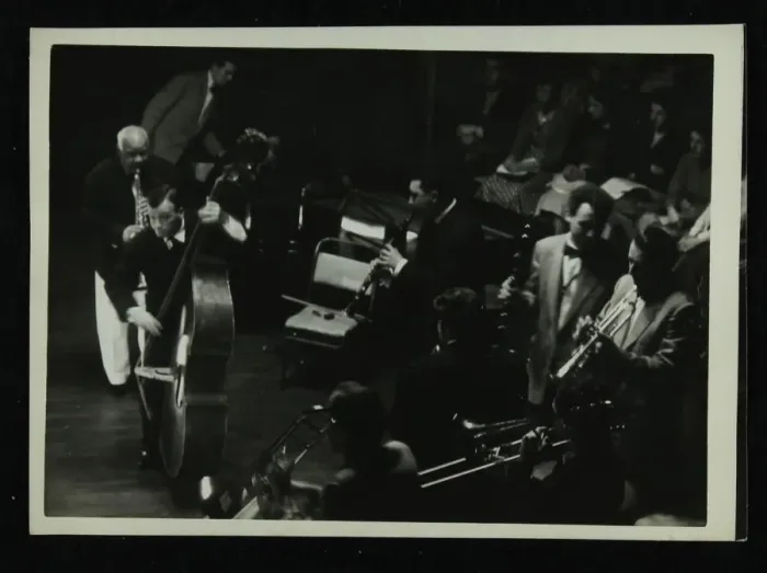 Framed Print : Jazz concert at Colston Hall, Bristol, 1956. Artist: Denis Williams Framed Print : Jazz concert at Colston Hall, Bristol, 1956. Artist: Denis Williams