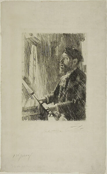 J.B. Faure, 1891. Creator: Anders Leonard Zorn