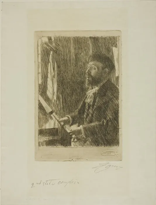 Framed Print : J.B. Faure, 1891. Creator: Anders Leonard Zorn Framed Print : J.B. Faure, 1891. Creator: Anders Leonard Zorn