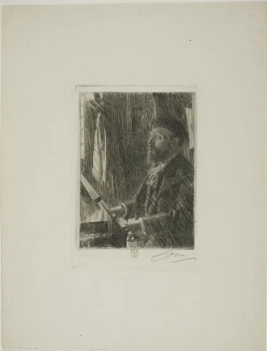 Framed Print : J.B. Faure, 1891. Creator: Anders Leonard Zorn Framed Print : J.B. Faure, 1891. Creator: Anders Leonard Zorn