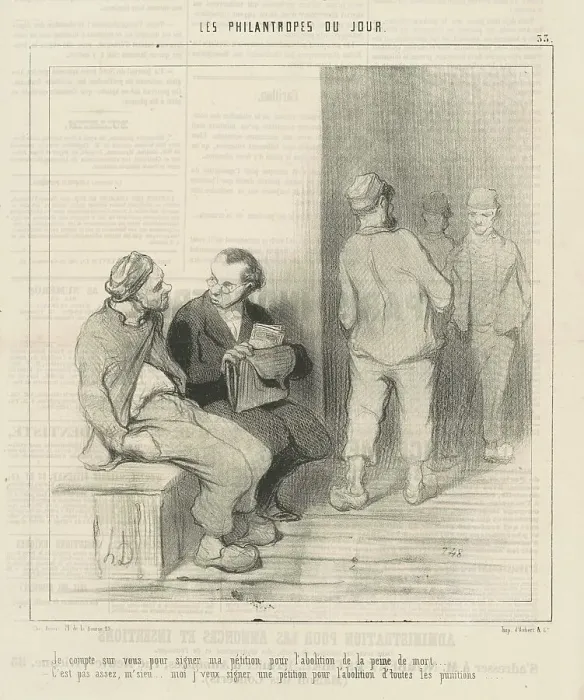 Framed Print : Je compte sur vous pour signer, 19th century. Creator: Honore Daumier Framed Print : Je compte sur vous pour signer, 19th century. Creator: Honore Daumier