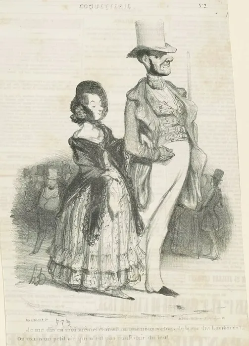 Framed Print : Je me dis en moi-même, 19th century. Creator: Honore Daumier Framed Print : Je me dis en moi-même, 19th century. Creator: Honore Daumier