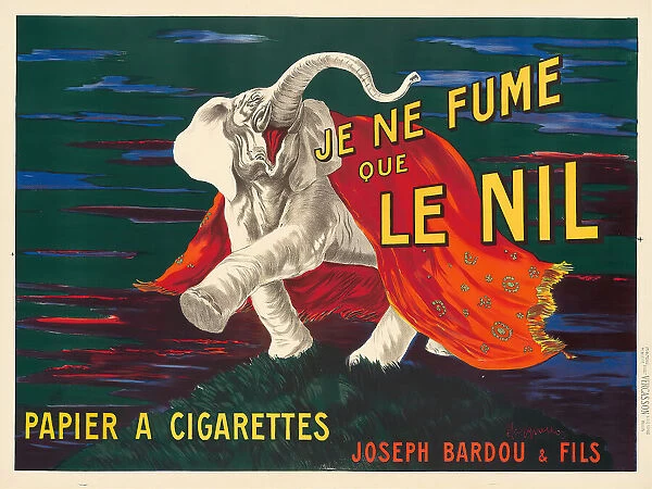 Je ne fume que le Nil, 1912. Creator: Cappiello, Leonetto (1875-1942)