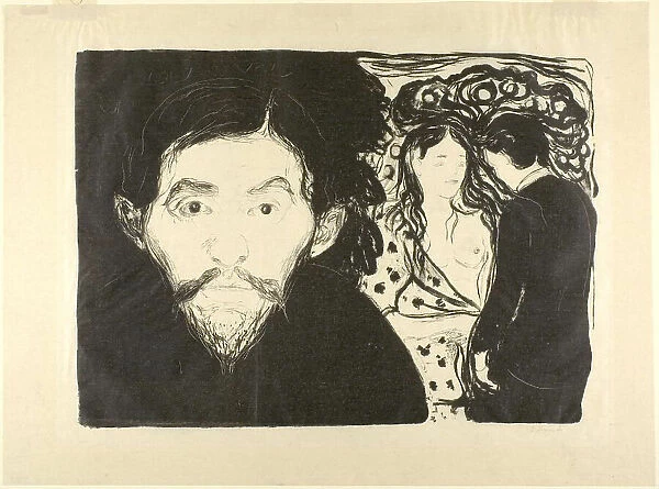 Jealousy I, 1896, printed after 1906. Creator: Edvard Munch