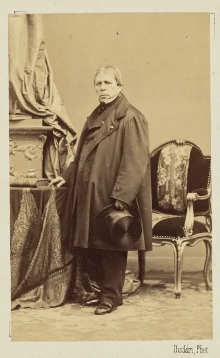 Framed Print : Jean-Auguste-Dominique Ingres, ca 1860. Creator: Disderi Framed Print : Jean-Auguste-Dominique Ingres, ca 1860. Creator: Disderi