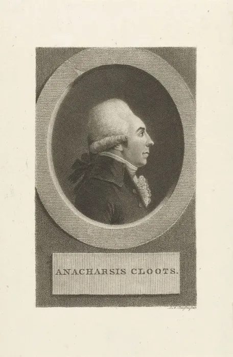 Framed Print : Jean Baptiste Baron de Cloots du Val-de-Grace, known as Anacharsis Cloots (1755-1794), 1790s Framed Print : Jean Baptiste Baron de Cloots du Val-de-Grace, known as Anacharsis Cloots (1755-1794), 1790s